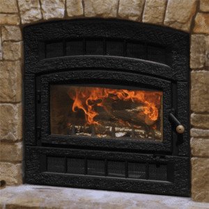 Hearthstone Montgomery WFP75 linear fireplace by American Heritage Fireplace in Milwaukee Chicago