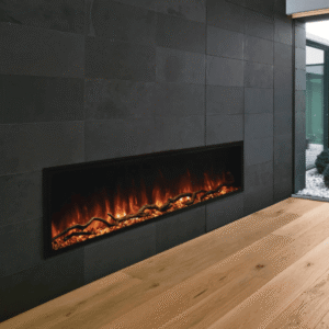 Modern Flames Landscape linear fireplace by American Heritage Fireplace in Milwaukee and Chicago