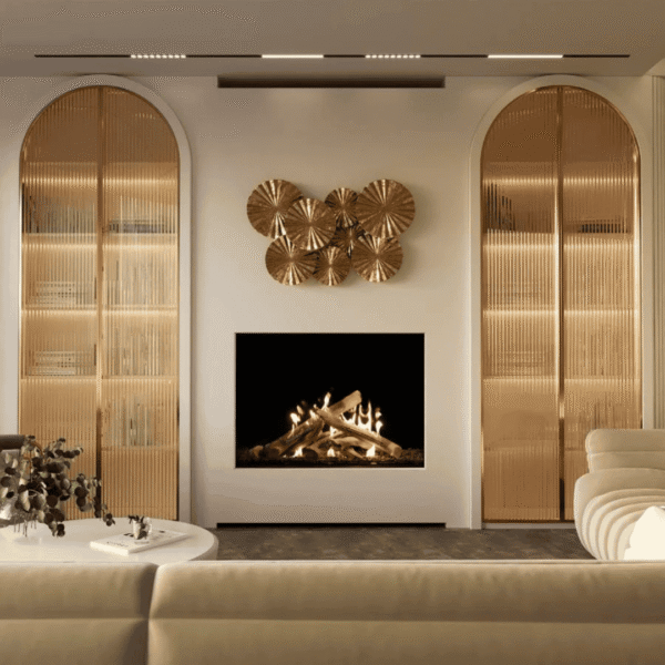 Ortal front-facing fireplace insert by American Heritage Fireplace in Milwaukee and Chicago
