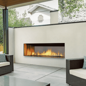 American Heritage Fireplace Milwaukee Chicago Regency Horizon built-in linear gas fireplace