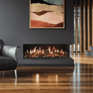 American Heritage Fireplace Milwaukee Chicago Travis DaVinci Electric modern electric fireplace
